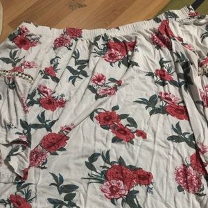 Floral off the shoulder top